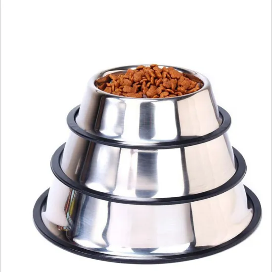 Stainless Steel Break Resistant Dog Bowl with Non-slip