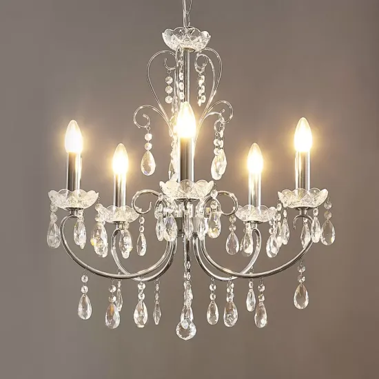 Crystal Chandelier Home Lighting: Lustres, Fixtures, and Pendants for Living Rooms