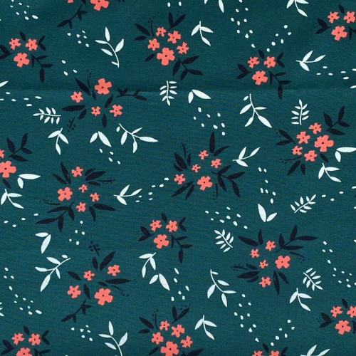 Flower Print 4 Way Stretch 97%Polyester 3%Elastane Fabric