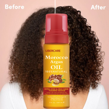 Argan Oil Curl Foam: Private Label Hair Styling Mousse & Foam
