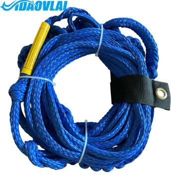 Spiral Weaving Wakesurf Rope con mango NBR