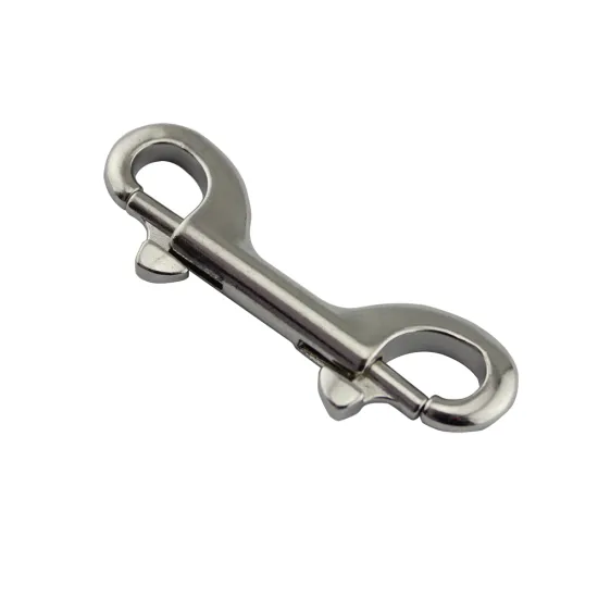 Metal Snap Hooks High Polished Double End Bolt Snap Hooks Spring Hooks for dog