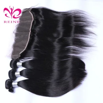 Factory price deep wave virgin human brazilian/peruvian/indian/malaysian hair weave 3 bundles with lace frontal