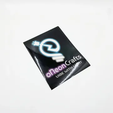 Corporate luminous logo sticker