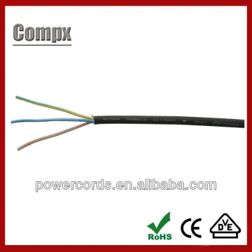 Rubber sheathed h05rn-f 3g1.0 cables