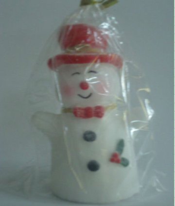 snowman candle ,candle craft