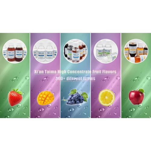 Rasa vape memusatkan rasa buah untuk jus e