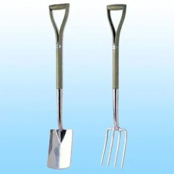 Stainless Steel Border Spade with One-piece Ashwood Wishbone Handle