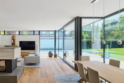 Modern aluminum sliding door