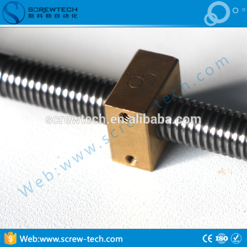 Tornillo de plomo de 24 mm con hilo trapezoidal para TR24X3