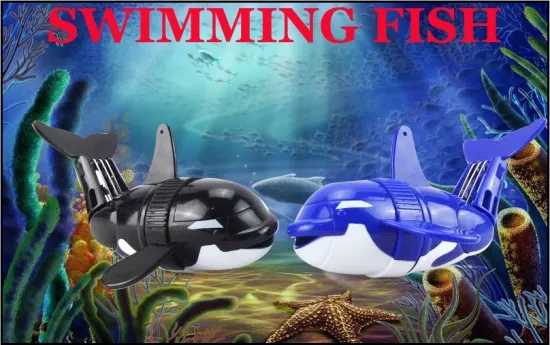 2014 New Toy Robot Fish Plastic Swimming Fish Toys Battery Control Toy