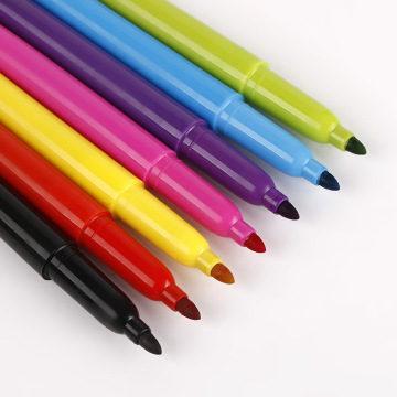 Custom Assorted Colors Permanent Cloth Fabric Marker Pens Set for Kids Canvas Graffiti