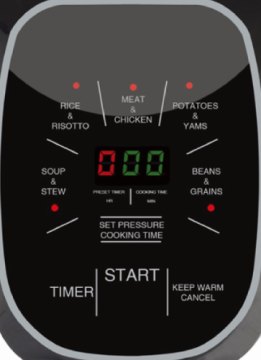 8L multifunctional non stick pressure cooker