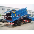 Dongfeng153 8-14CBM camión de basura de descarga sellada