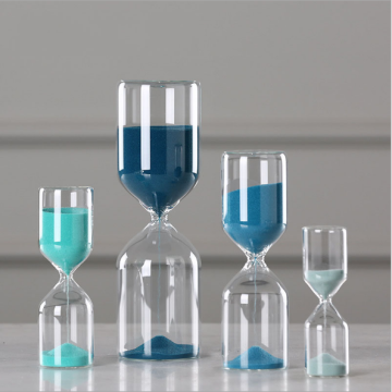 Hourglass High Borosilicate Glass Blue Hourglass Timer