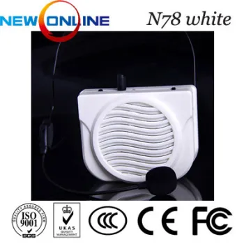 AXUE 8868 recording amplifier, microphone,audio amplifier, megaphone N78 White