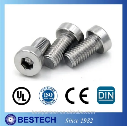 Stainless Steel Socket Hex Head Bolt Socket Head Screw M4 M6 M8