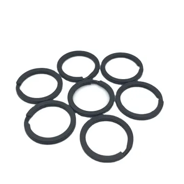 Wholesale Stainless Steel Split Key Rings Round Edge - DIY Key Chain Accessories