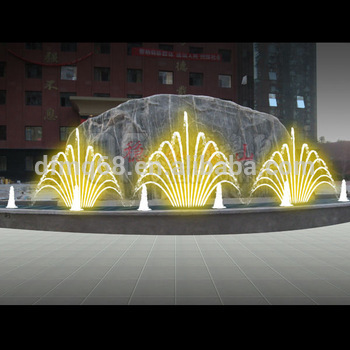 concrete music garden fountains