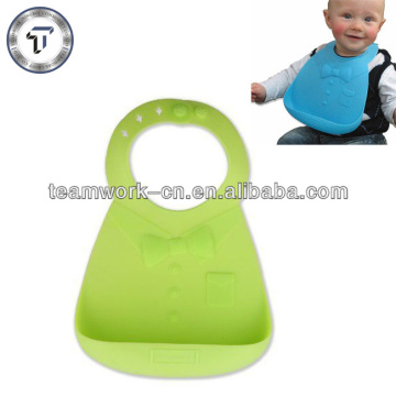 Cute pattern silicone baby bib bandana for boy
