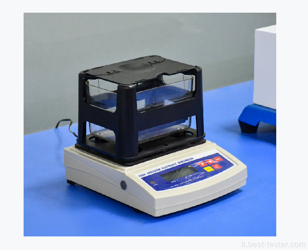 Densimetro elettronico per isofopia liquida solida
