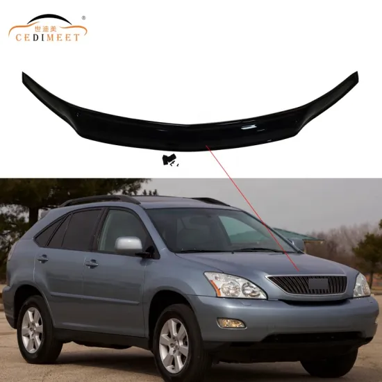 Lexus RX330 Car Black Acrylic Exterior Bug Shield Hood Deflector