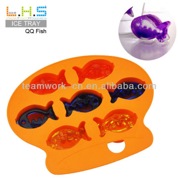 100% Food grade colorful fishing custom ice cube tray