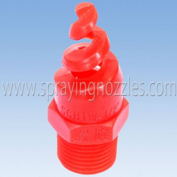 Plastic spiral nozzle