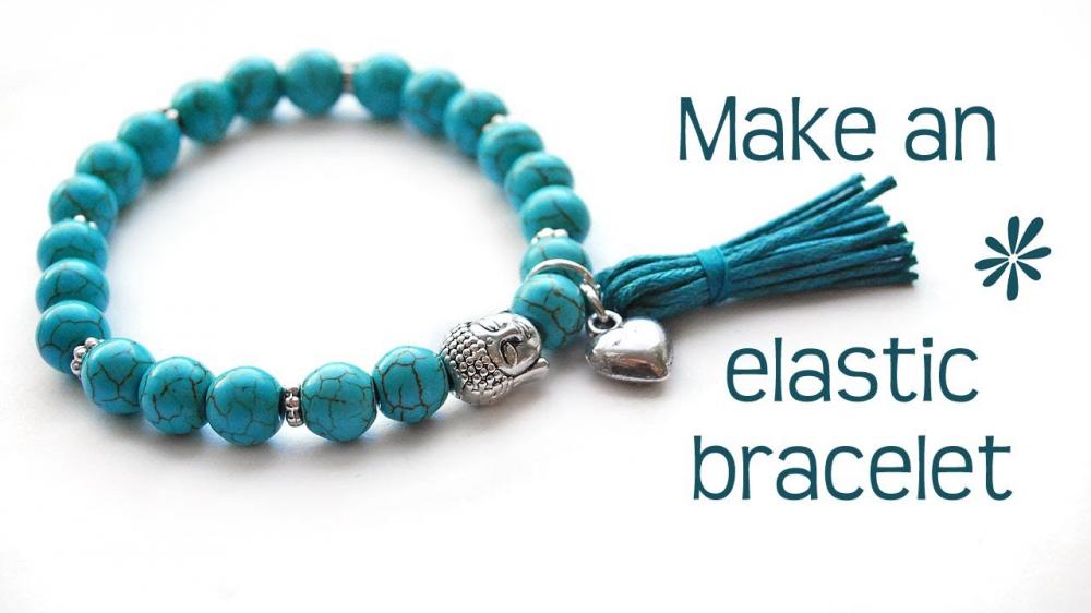 Elastic thread with kinds ends for Making bracelets