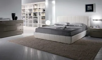 PU Leather King Size Upholstered Master Beds