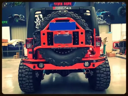 Poison Spyder Body-Mounted Tire Carrier for 2007-2017 Jeep Wrangler JK