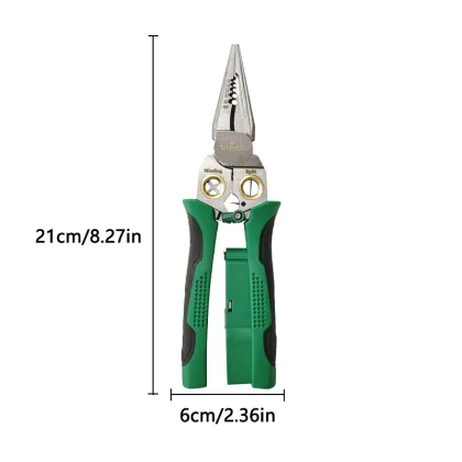 Green and black electric wire stripper
