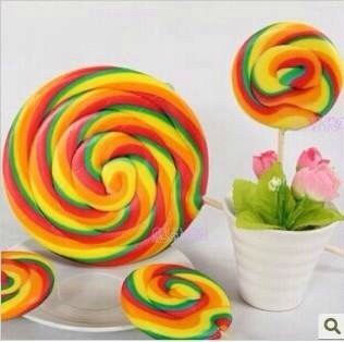 multi-colored colors twist swirl round sunflower flat rainbow lollypop