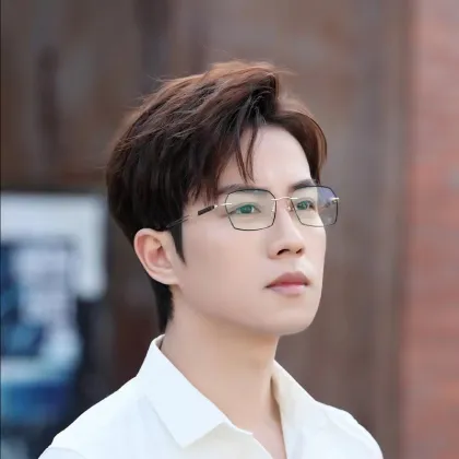 High End Rimless Reading Glasses - Lightweight Anti-Blue Light Eyewear for Men and Women