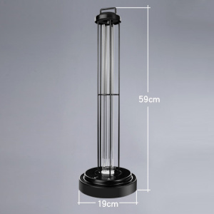 Timed UV disinfection table lamp