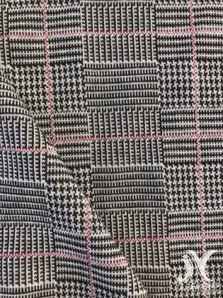 Yarn Dye Plaid Jacquard Knit
