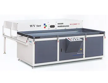 PVC Veneer Door Cabinet MDF Vacuum Membrane Press Machine for Wood Furniture
