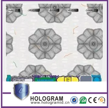 3D Anti-fake transparent hologram label sticker,hologram clear label