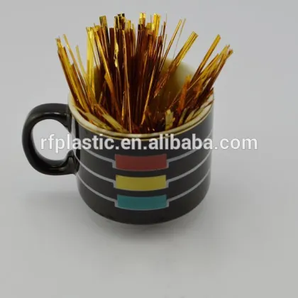 Metallic Golden Twist Tie for Colsing Bags