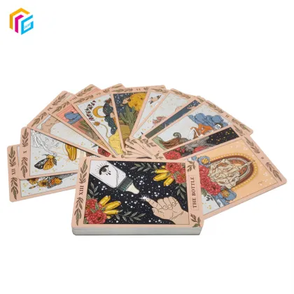 Wholesale English Crystal Oracle Card Deck - Divination Game with 500 Styles and E-guide Book