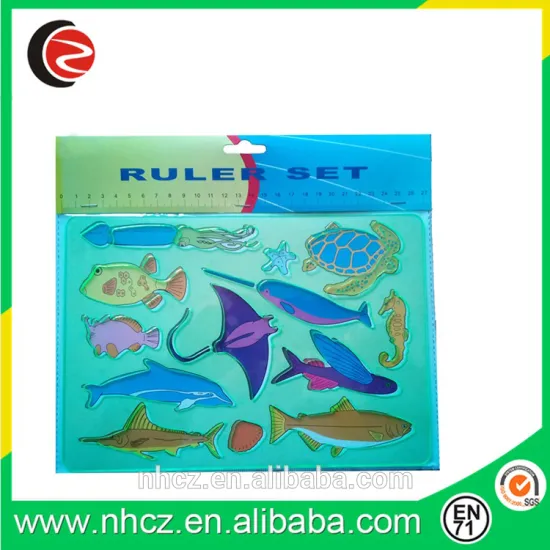 Undersea World Stencil Ruler Set