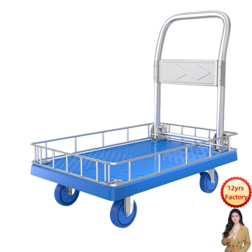 Factory Sale: Heavy Duty Home Garden Wagon - Dual Purpose Folding Trolley with 4 Wheels