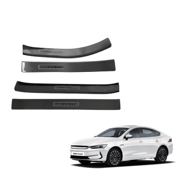 ABS Material Door Sills Stickers for BYD Qin Plus - Outer Door Guard Protection Plate