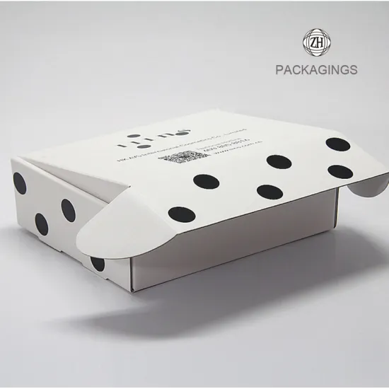 Custom matt white shipping cardboard box