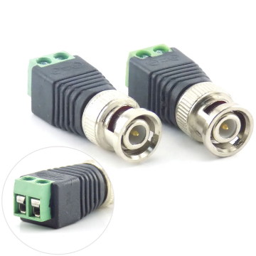 12V DC BNC Konnektör Koaksisi Cat5 LED şerit ışıkları ve CCTV Kameralar için Video Balun Adaptörü