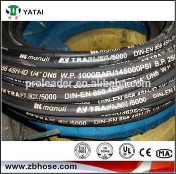 hot selling 1 12 din en 856 4sh steel wire sprial hydraulic hose