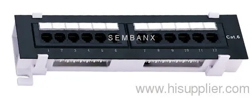 Cat6 12 Ports Wall Mounted Patch Panel 