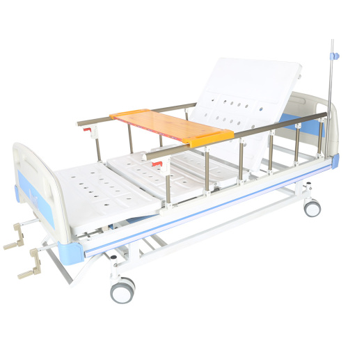 Cama de hospital manual con 2 bielas equipamiento hospitalario.