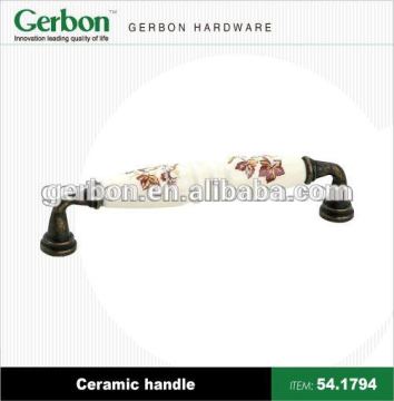 Ceramic+zinc alloy knobs and handles