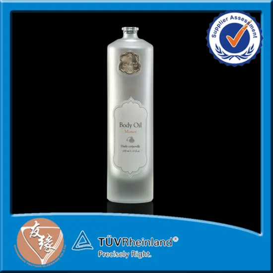 Round Decorative 100ML Parfume Refillable Frosted Spray Bottle